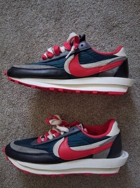 Nike x Sacai LDWaffle university red Multi Men’s Size 12 BV0073-400 Used